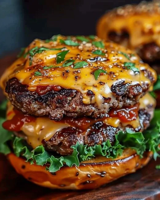 Delicious crack burgers served with fresh toppings and sides