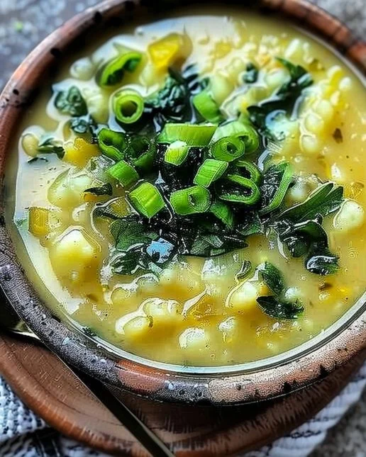 Colcannon Soup 2 Bowl of delicious Colcannon Soup made with potatoes and greens.